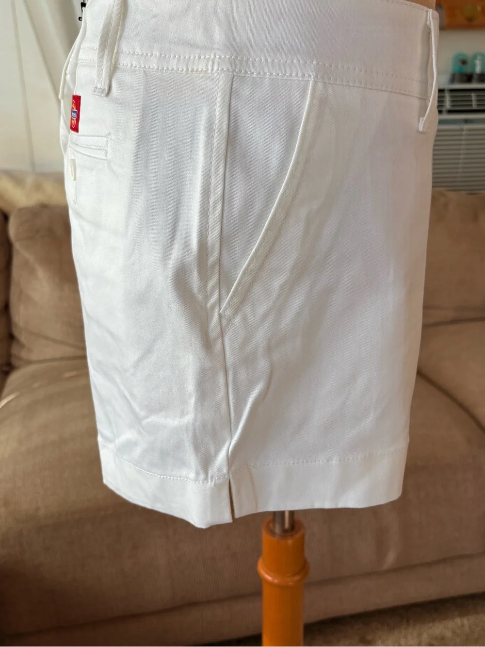 Dickies White High-Waist Women's Shorts